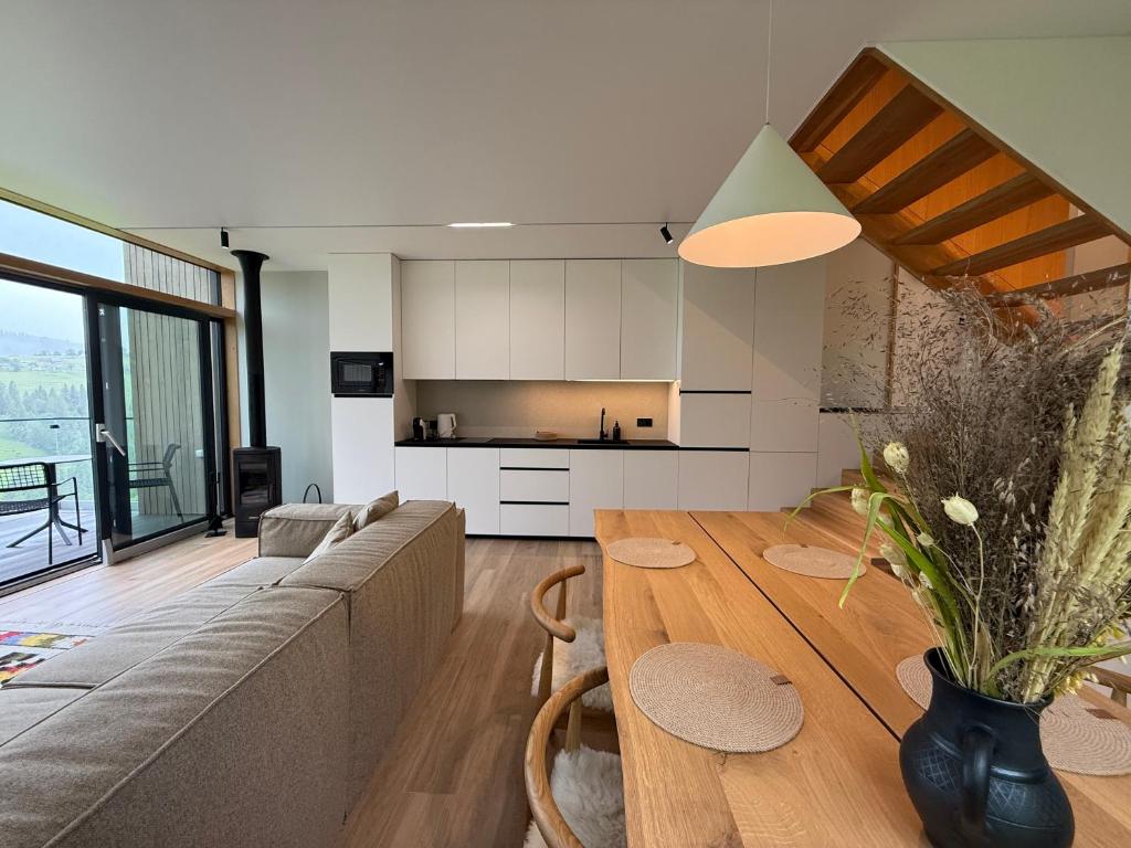 Vershe Котеджі у Карпатах, кухня